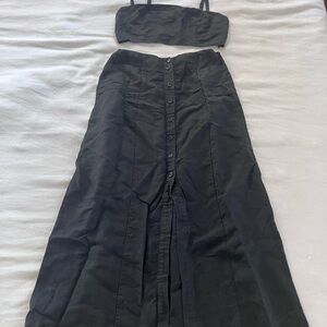 Reformation Elegant Black Buttoned Ensemble